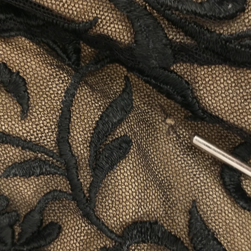 Slip Dress from NYC Movie Set Black Party Sexy Chemise w Bra USA Made sz 32 apx4 - Picture 11 of 12